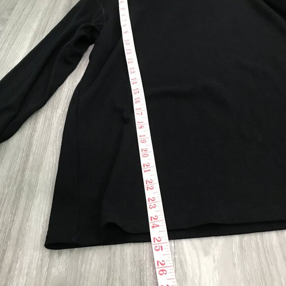 Uniqlo Heat Tech Waffle Knit Long Sleeve T Shirt Black Mens S - Picture 8 of 10